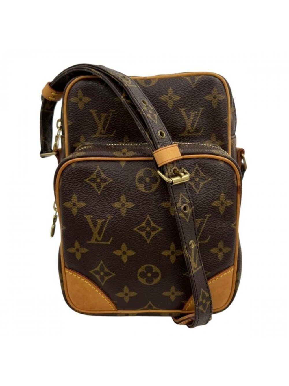 Louis Vuitton Shoulder Bag Monogram Amazon Type Crossbody Canvas Vachetta
